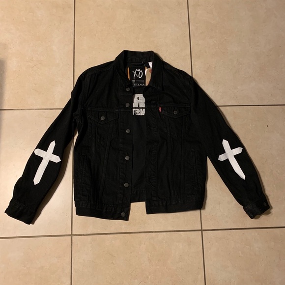 The Weeknd party monster jacket denim Levi